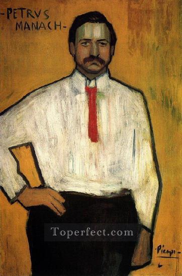 Portrait of Father Manach 1901 Pablo Picasso Oil Paintings